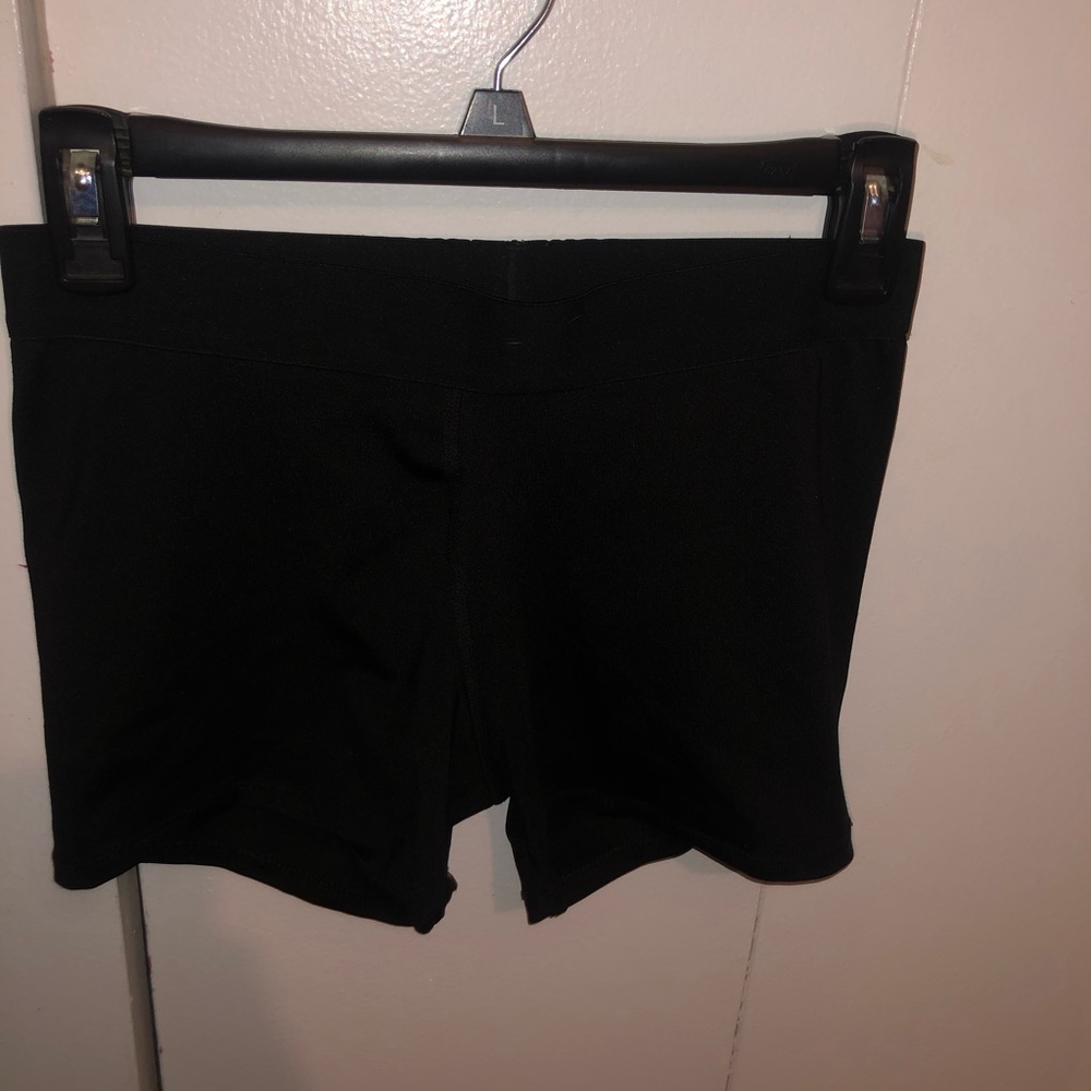 plain black spandex